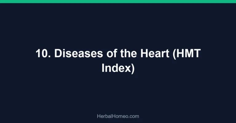 10. Diseases of the Heart (HMT Index)