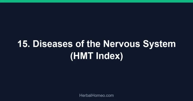 15. Diseases of the Nervous System (HMT Index)