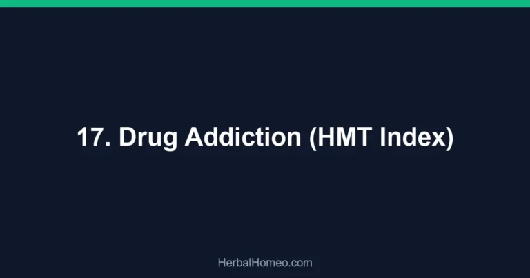 17. Drug Addiction (HMT Index)