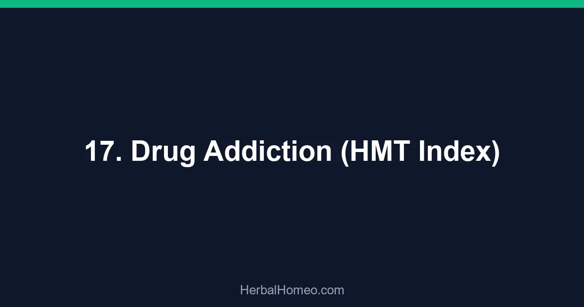 17. Drug Addiction (HMT Index)