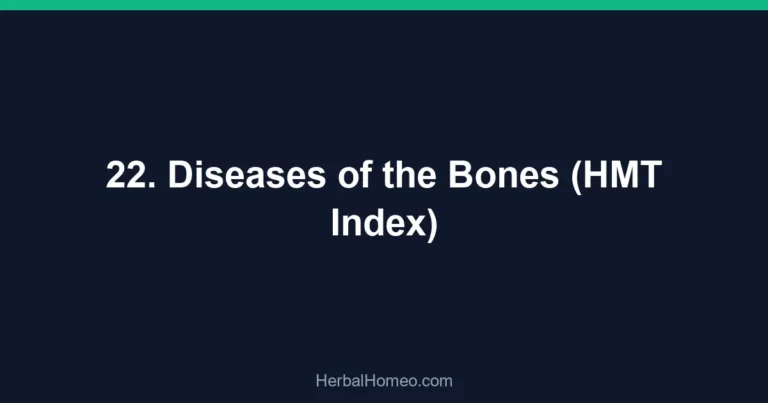 22. Diseases of the Bones (HMT Index)