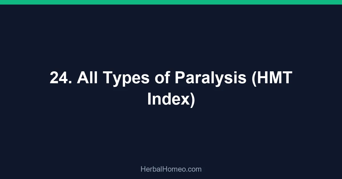 24. All Types of Paralysis (HMT Index)