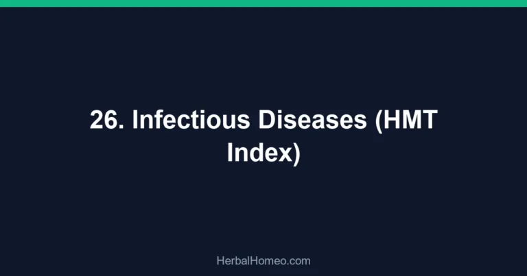 26. Infectious Diseases (HMT Index)