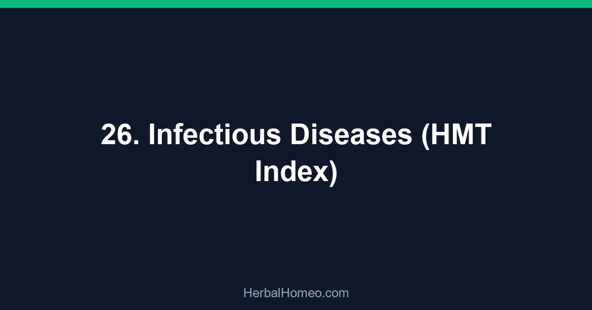 26. Infectious Diseases (HMT Index)