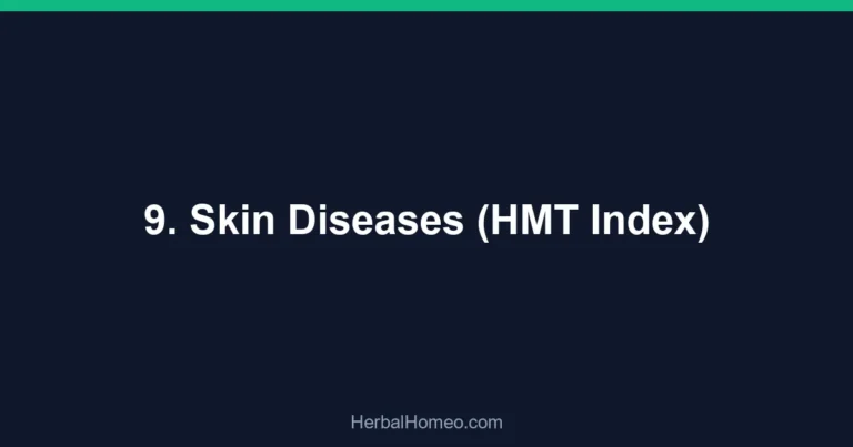 9. Skin Diseases (HMT Index)