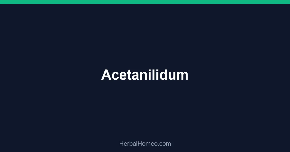 Acetanilidum