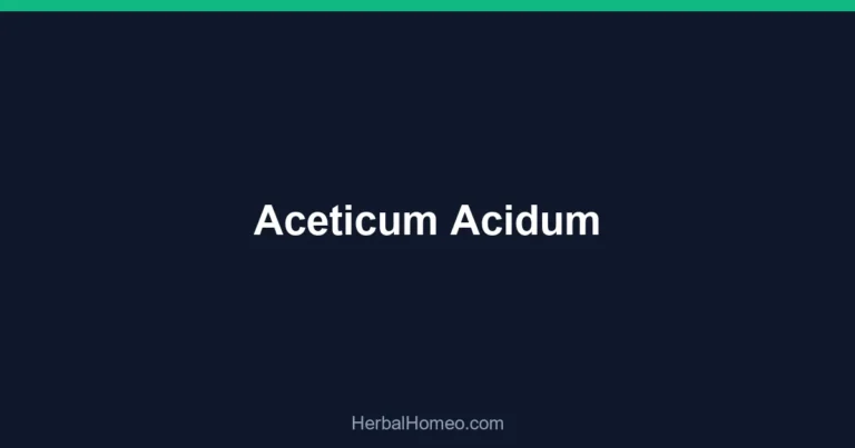 Aceticum Acidum
