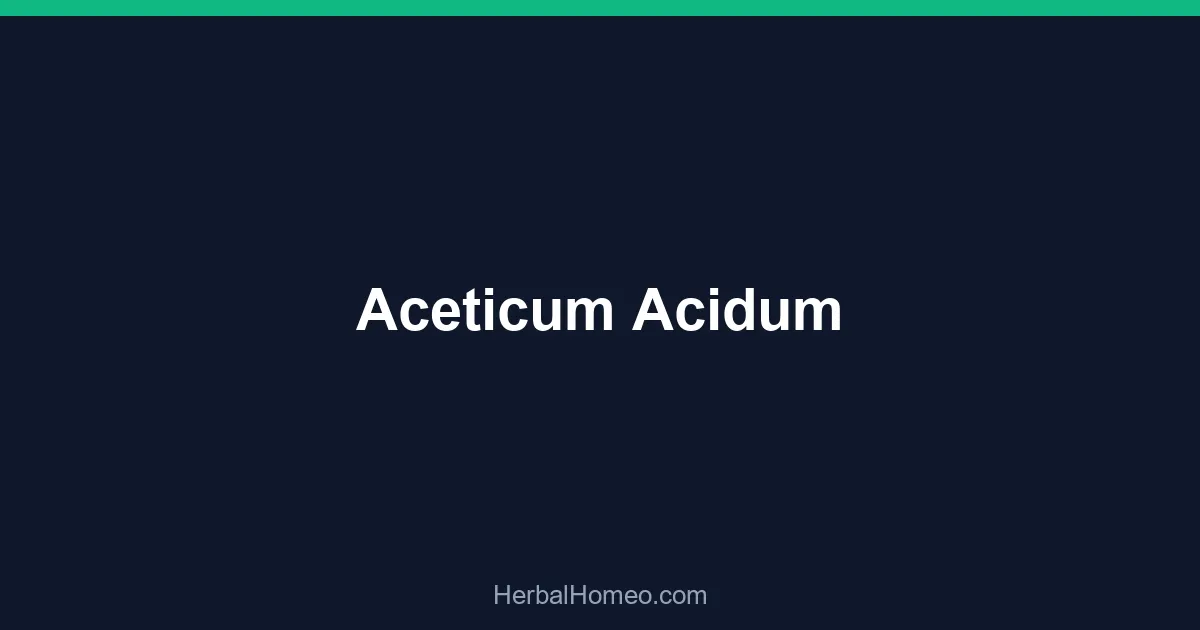 Aceticum Acidum