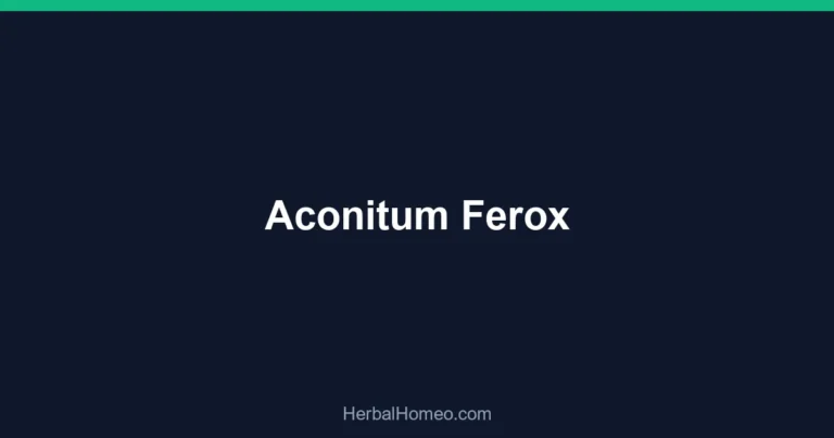 Aconitum Ferox