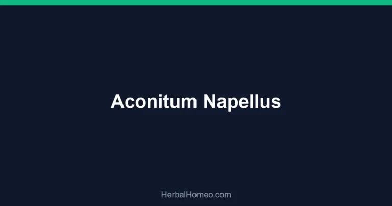 Aconitum Napellus