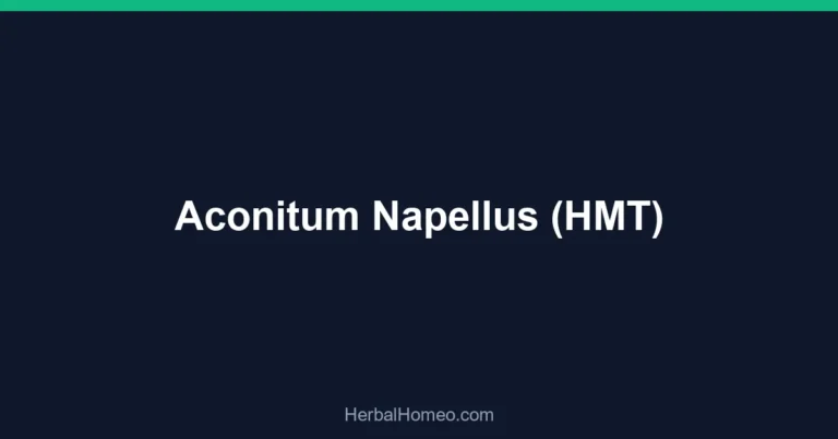 Aconitum Napellus (HMT)