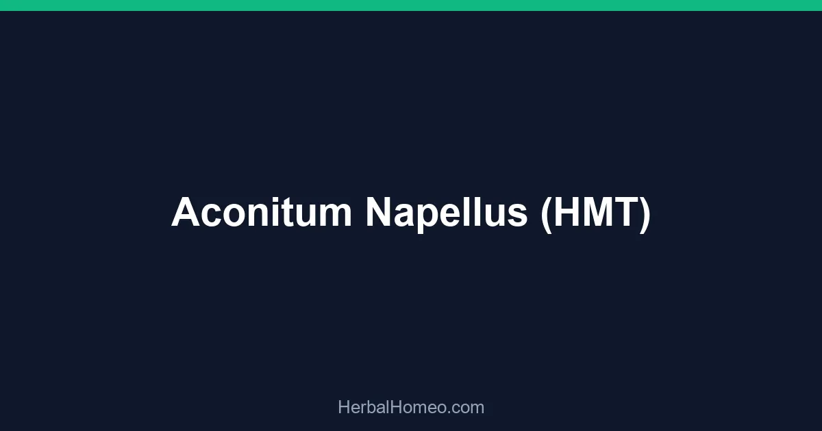 Aconitum Napellus (HMT)