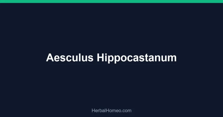 Aesculus Hippocastanum