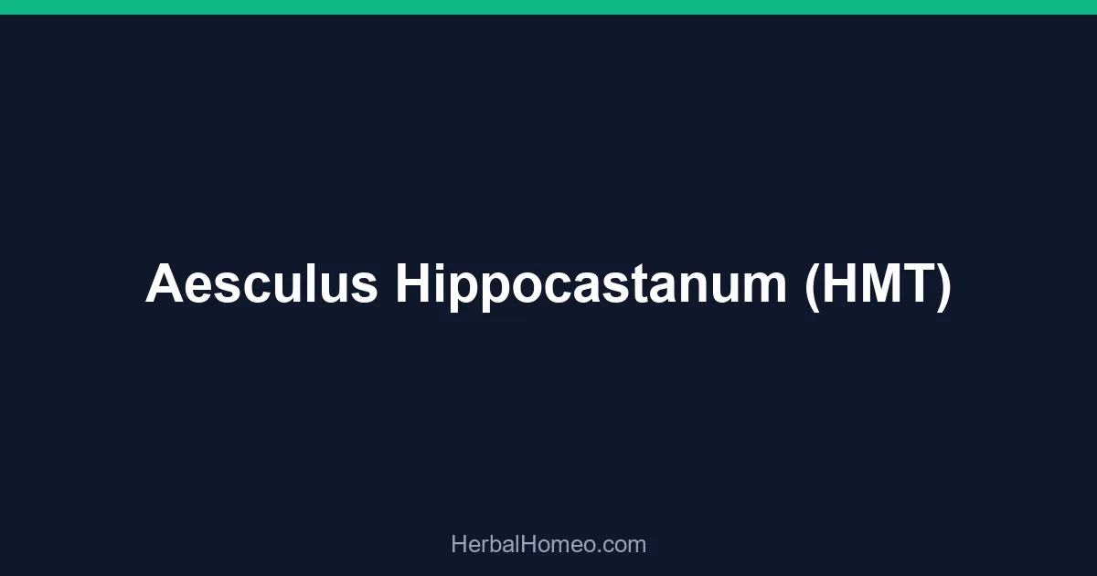 Aesculus Hippocastanum (HMT)