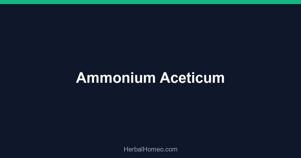 Ammonium Aceticum