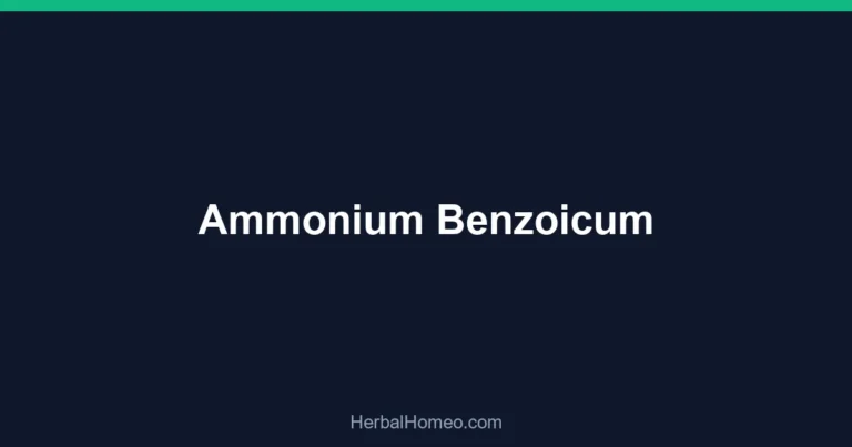 Ammonium Benzoicum