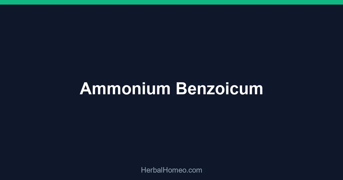 Ammonium Benzoicum