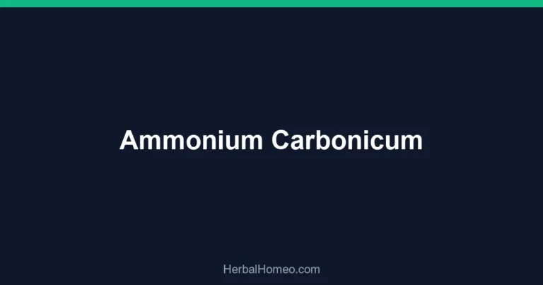 Ammonium Carbonicum