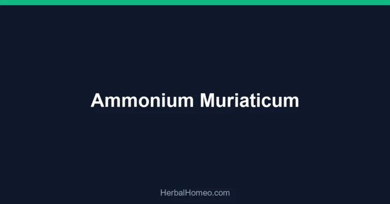 Ammonium Muriaticum