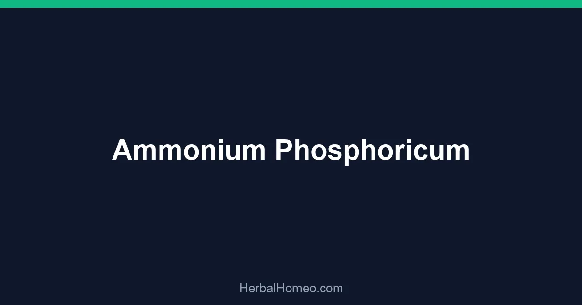 Ammonium Phosphoricum