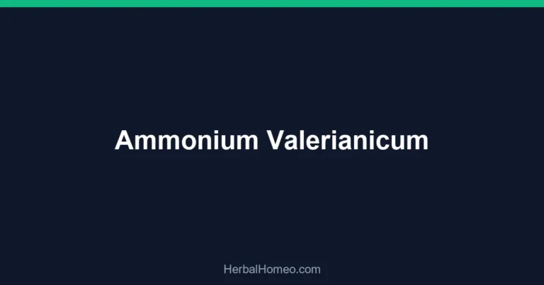 Ammonium Valerianicum