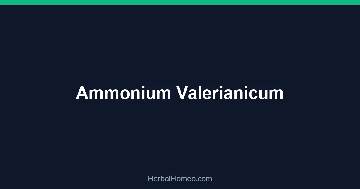 Ammonium Valerianicum