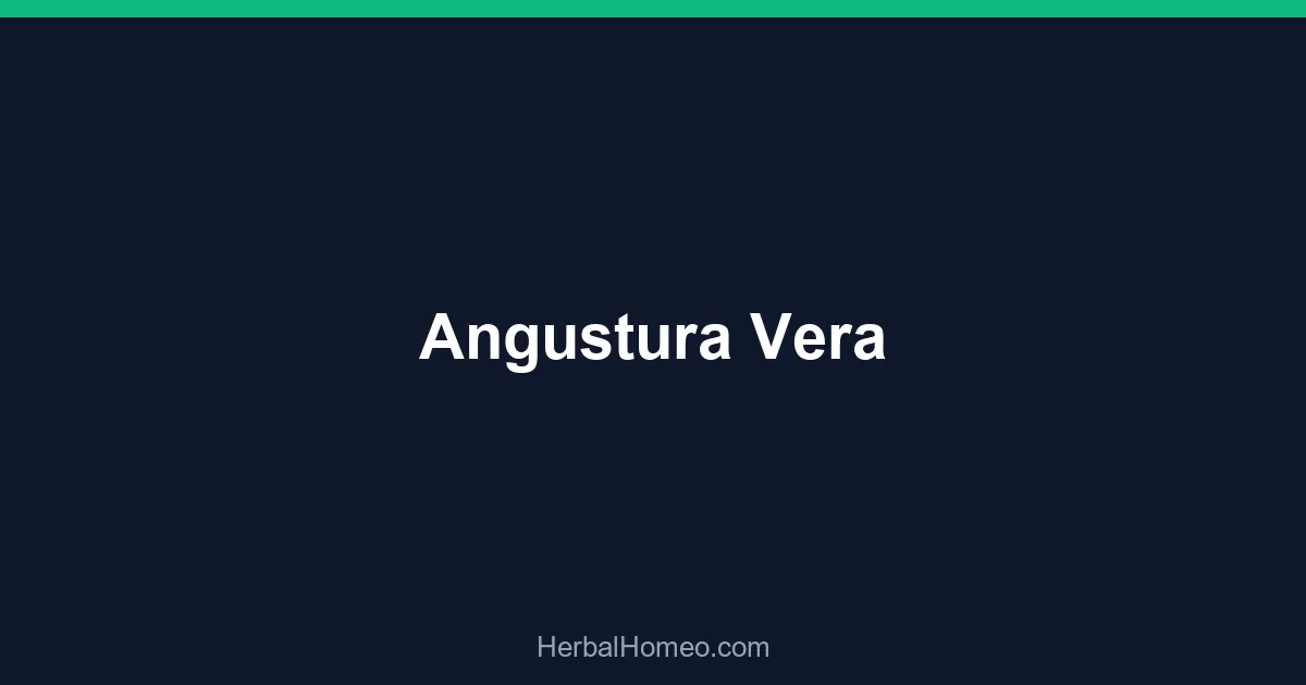 Angustura Vera