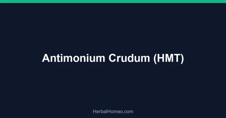 Antimonium Crudum (HMT)