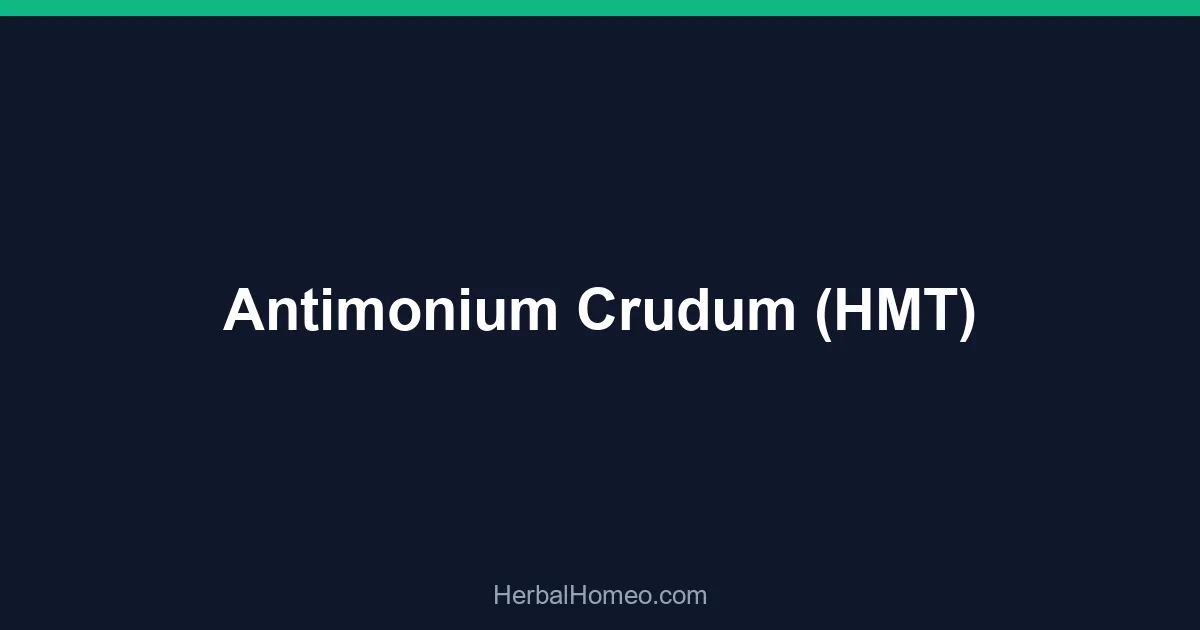 Antimonium Crudum (HMT)