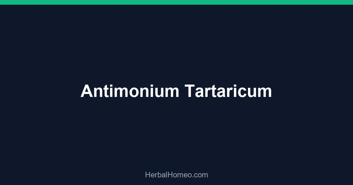 Antimonium Tartaricum