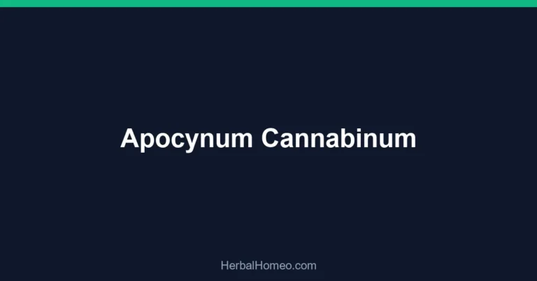 Apocynum Cannabinum