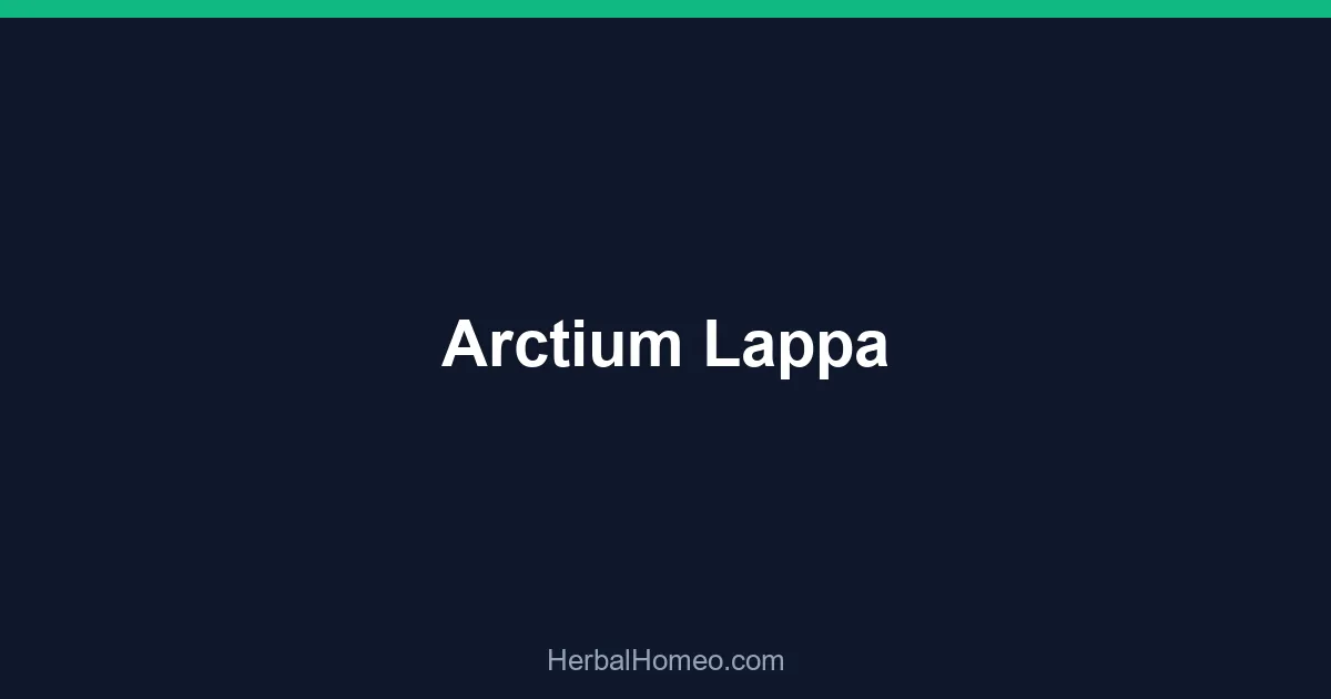 Arctium Lappa