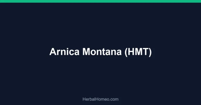 Arnica Montana (HMT)