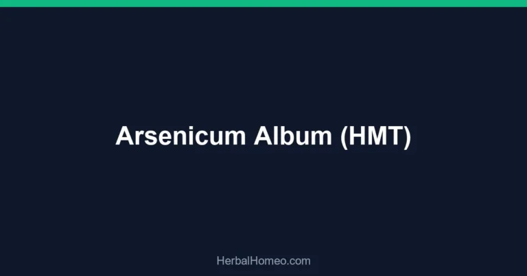 Arsenicum Album (HMT)