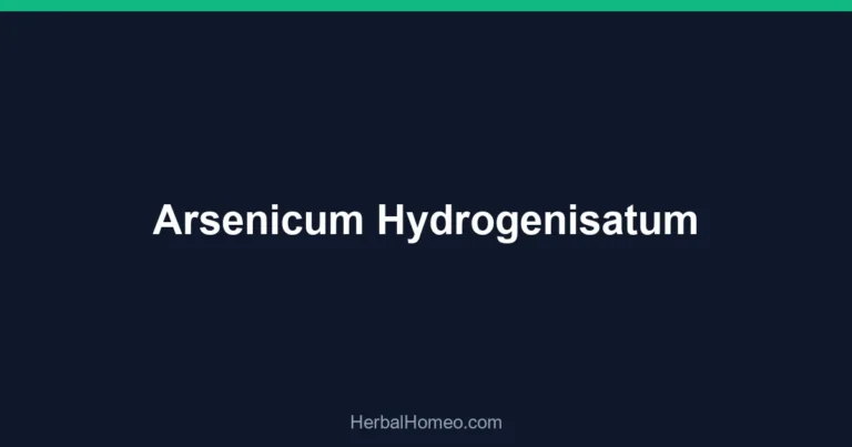 Arsenicum Hydrogenisatum