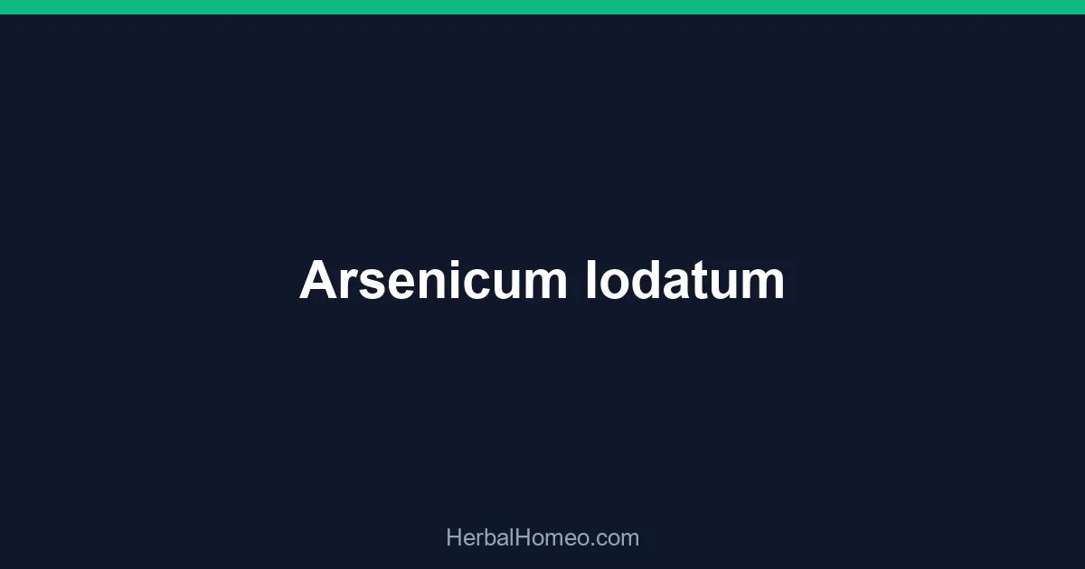 Arsenicum Iodatum