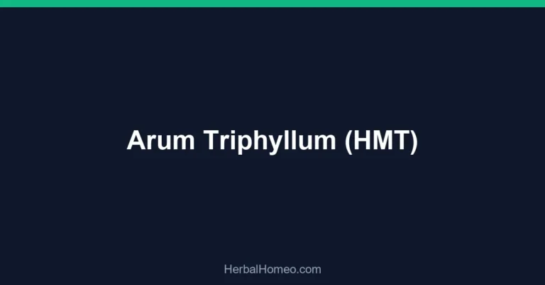 Arum Triphyllum (HMT)