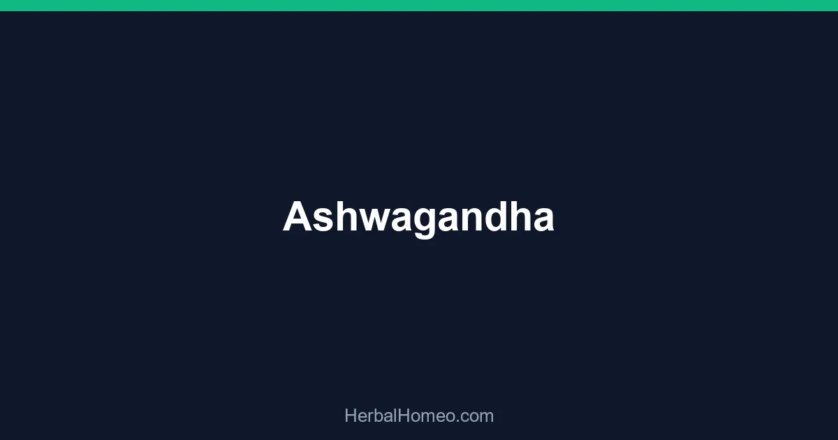 Ashwagandha