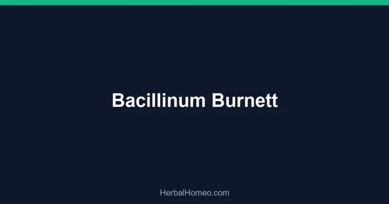 Bacillinum Burnett
