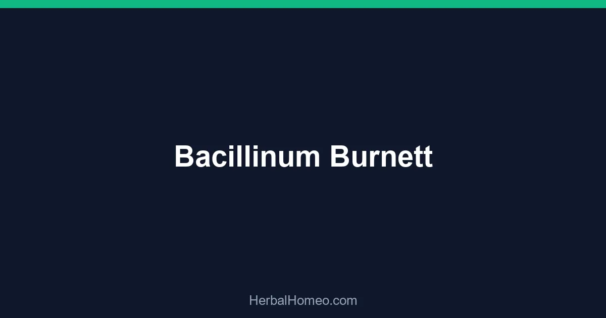 Bacillinum Burnett
