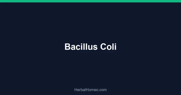 Bacillus Coli