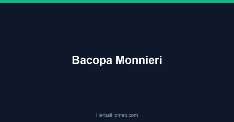 Bacopa Monnieri