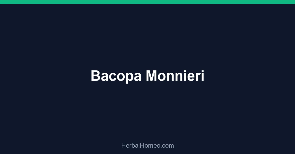 Bacopa Monnieri