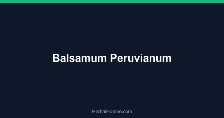 Balsamum Peruvianum
