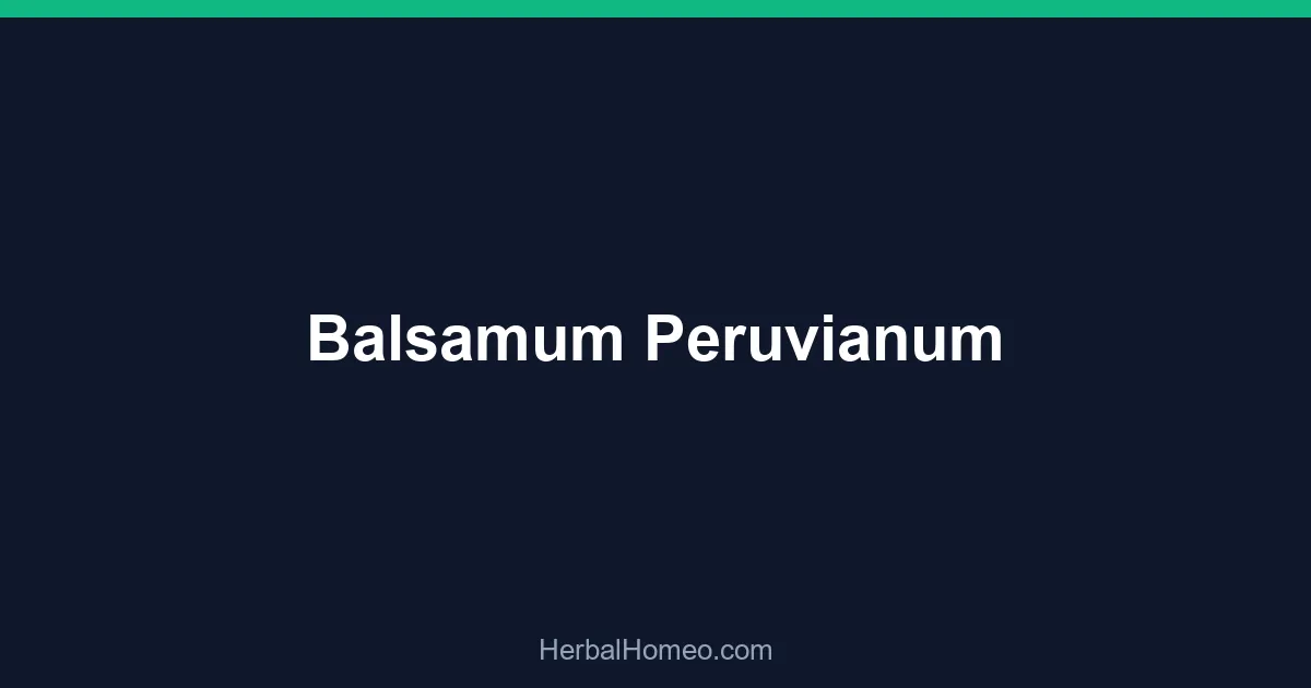 Balsamum Peruvianum
