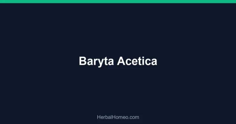 Baryta Acetica