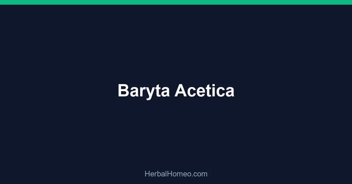 Baryta Acetica