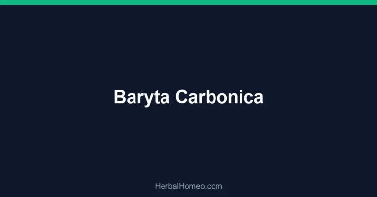 Baryta Carbonica