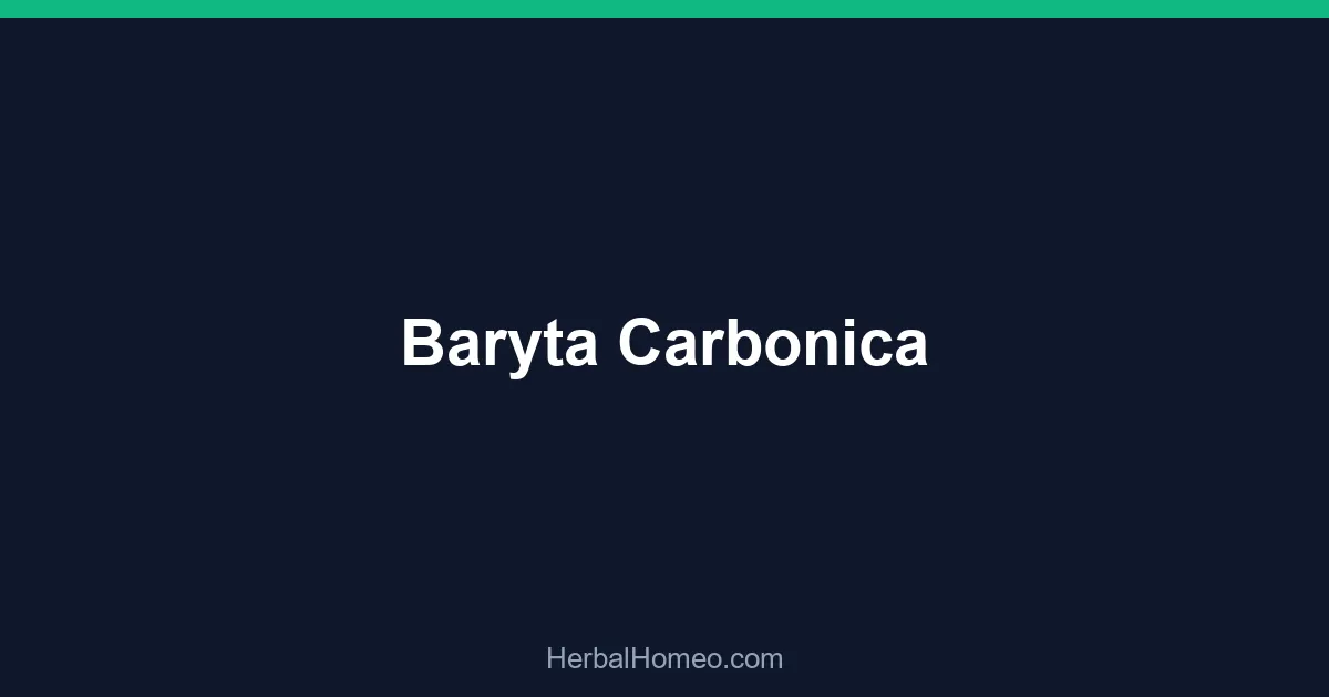 Baryta Carbonica