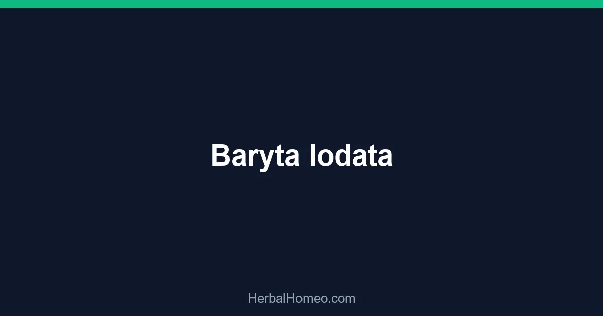 Baryta Iodata